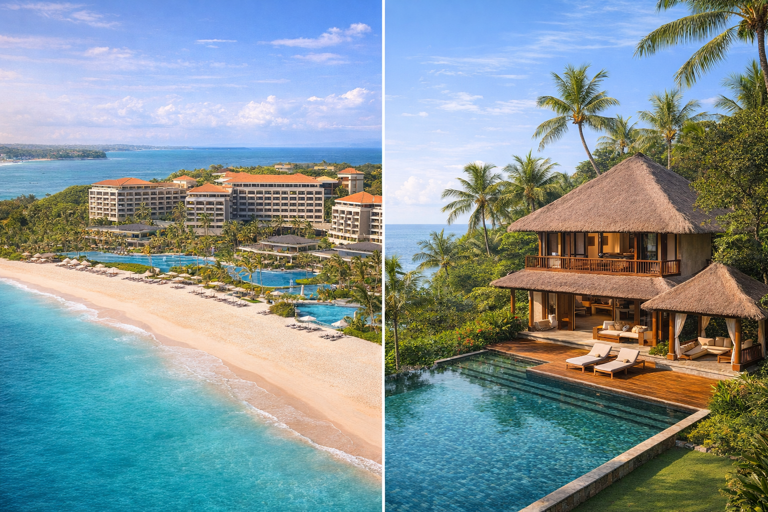 How to Choose Between a Resort and a Private Villa